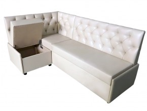 Угловой диван Призма со стяжками белый со спальным местом в Верещагино - vereshchagino.magazinmebel.ru | фото - изображение 2
