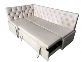 Угловой диван Призма со стяжками белый со спальным местом в Верещагино - vereshchagino.magazinmebel.ru | фото - изображение 3