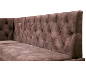 Угловой диван Призма со стяжкми коричневый со спальным местом в Верещагино - vereshchagino.magazinmebel.ru | фото - изображение 2