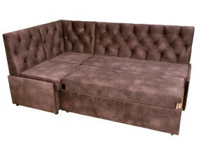 Угловой диван Призма со стяжкми коричневый со спальным местом в Верещагино - vereshchagino.magazinmebel.ru | фото - изображение 4